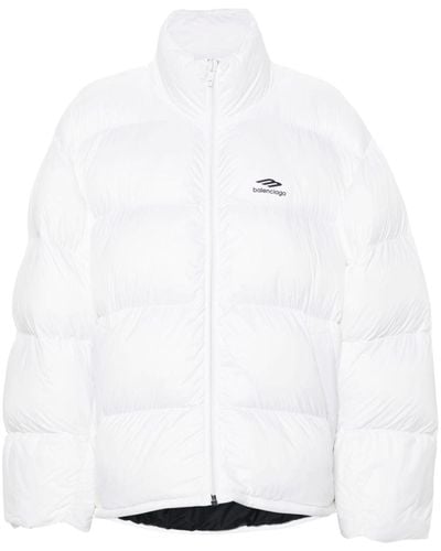 Balenciaga 3b Sports Icon Ski Jacket - White