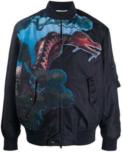 Valentino Garavani Dragons Garden Bomber Jacket - Multicolor