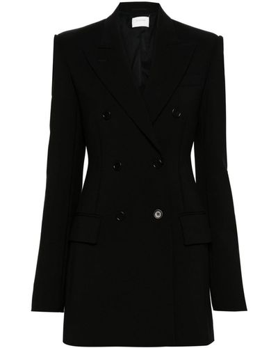 Sportmax Vischio Double-breasted Coat - Black