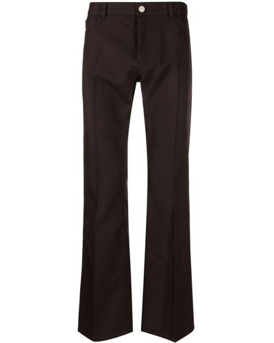 Courreges Straight-leg Tailored Trousers - Black
