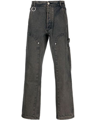 Etudes Studio Gerade Jeans aus Bio-Baumwolle - Grau