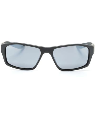 Nike Lunettes de soleil Brazel Fuel à monture rectangulaire - Gris