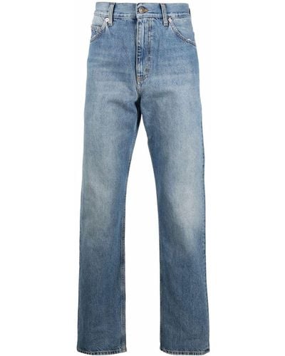 Gucci Horsebit Straight-leg Jeans - Blue
