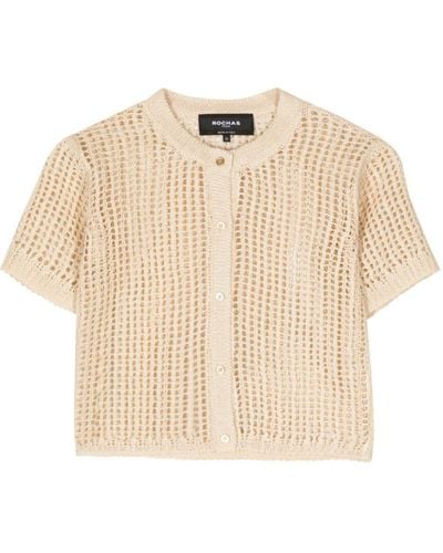 Rochas Open-knit Cardigan - Natural