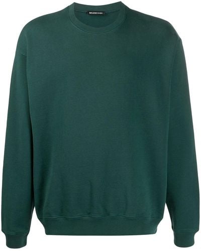 Balenciaga Printed Logo Sweatshirt - Green