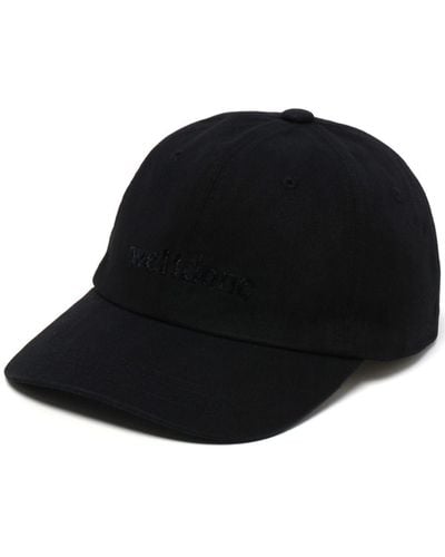 we11done Small Logo Cotton Cap - Black