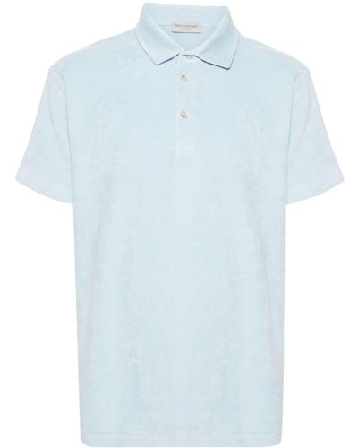 Paul & Shark Terry-cloth Polo Shirt - Blue