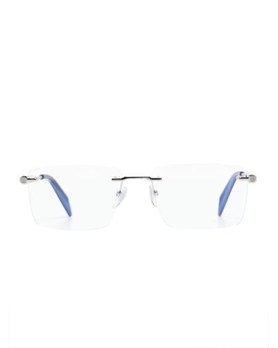 Chopard ジオメトリック眼鏡フレーム - ホワイト