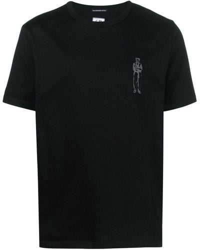 C.P. Company T-shirt en coton à logo imprimé - Noir