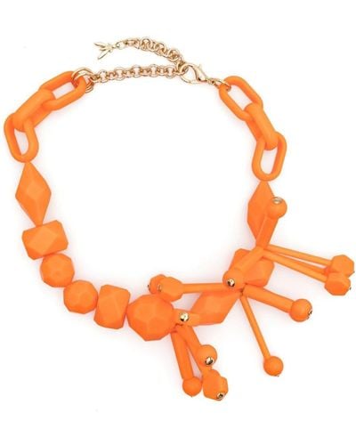 Patrizia Pepe Techno Pop Fly-charm Necklace - Orange