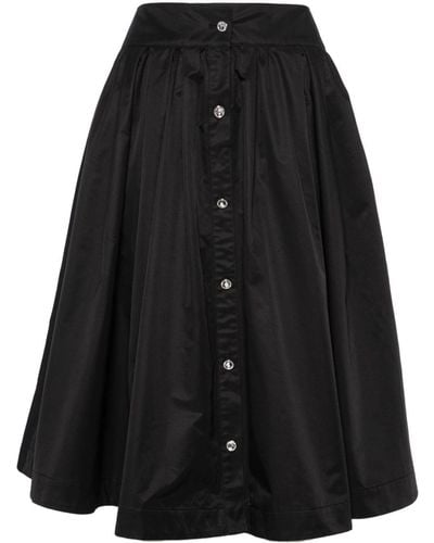 Moschino Flared Midi Skirt - Black
