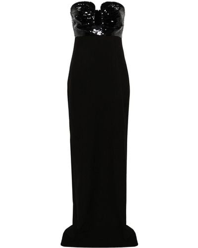 Roland Mouret Panelled-design Dress - Black