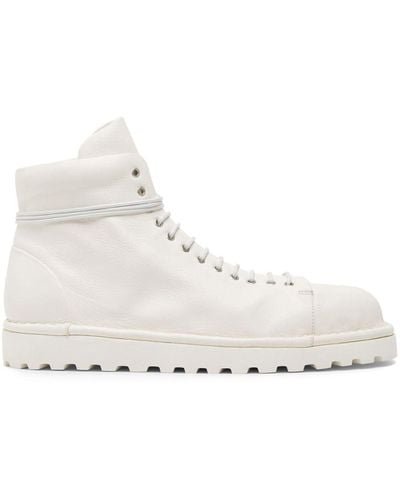 Marsèll Pallotola Pomice Leather Boots - White