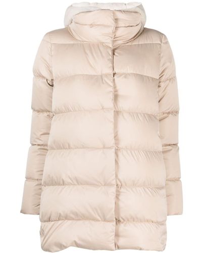 Herno Hooded Padded Puffer Jacket - Natural