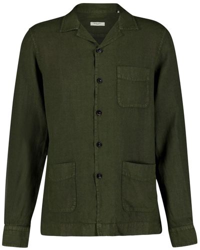 Boglioli Long-sleeve Linen Shirt - Green