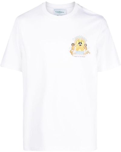 Casablancabrand T-shirt Van Biologisch Katoen - Wit
