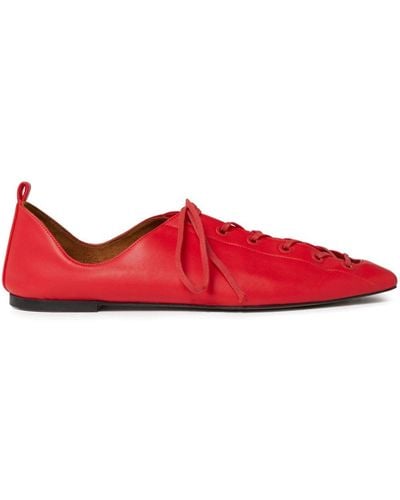 Stella McCartney Zapatos con cordones - Rojo
