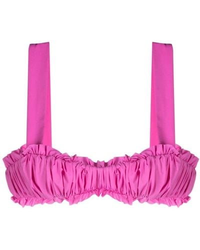 Marysia Swim Gibbes Ruched-detailed Bikini Top - Pink