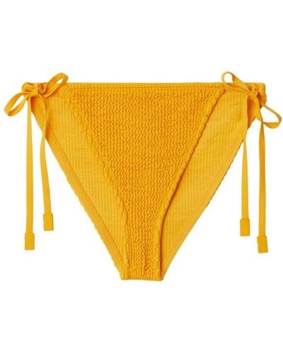 Burberry Side-tie Bikini Briefs - Yellow