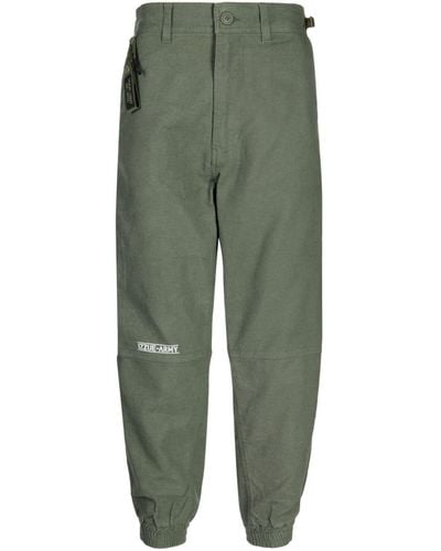 Izzue Pantalones ajustados con logo - Verde