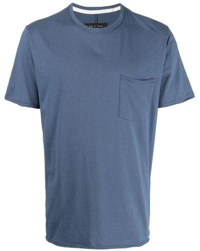 Rag & Bone T-shirt Miles - Blu