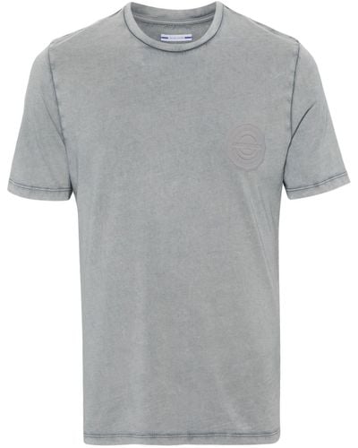 Jacob Cohen T-shirt en coton à patch logo - Gris