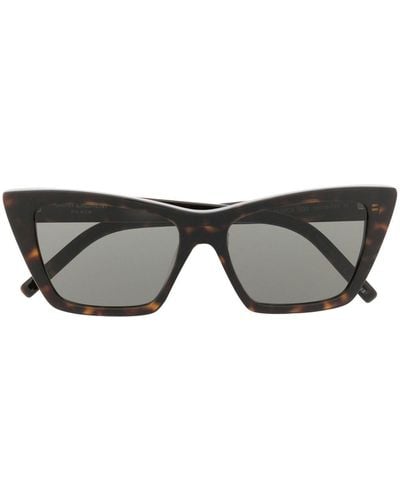 Saint Laurent Mica Cat-eye Frame Sunglasses - Black