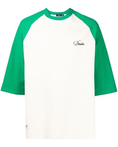 FIVE CM Logo-print Short-sleeve T-shirt - Green