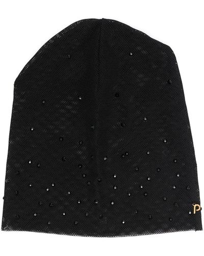Parlor Crystal-embellished Mesh Hat - Black