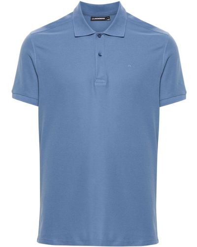 J.Lindeberg Troy Katoenen Poloshirt - Blauw