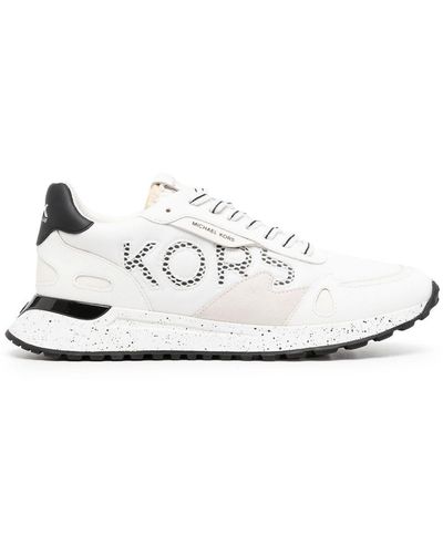 Michael Kors Sneakers Miles con stampa - Bianco