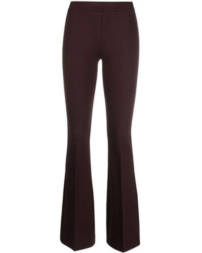 Blanca Vita Stretch-design Flared Trousers - Purple