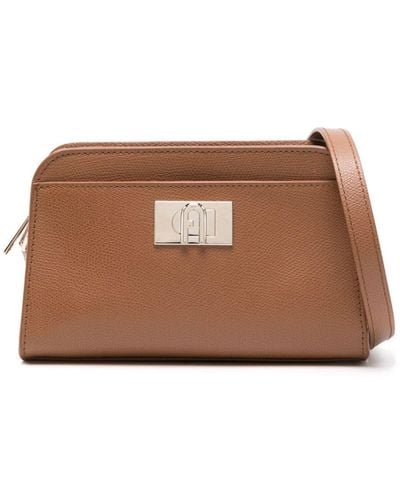 Furla Mini 1927 Leather Shoulder Bag - Brown