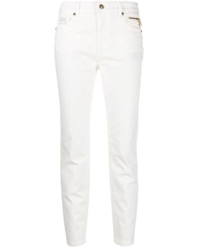 Versace Jeans Couture Pantalones pitillo estilo capri - Blanco