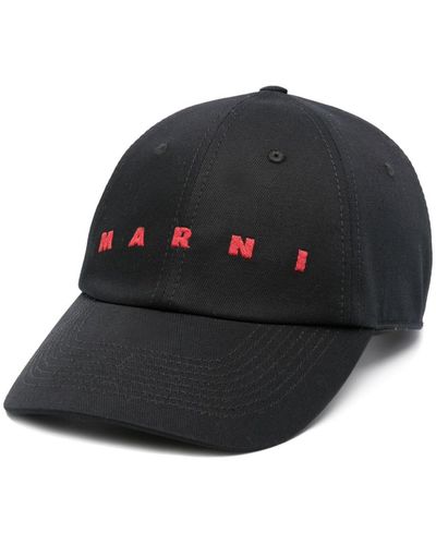 Marni ロゴ キャップ - ブラック