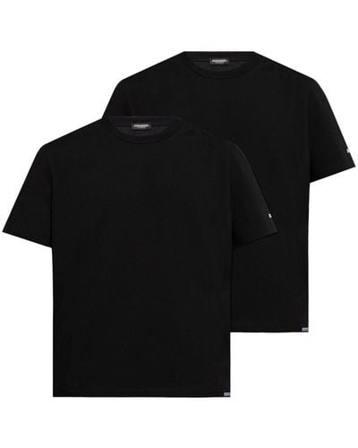 DSquared² ロゴ Tシャツ セット - ブラック