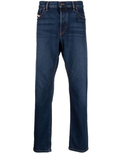 DIESEL Mid-rise Slim-fit Jeans - Blue
