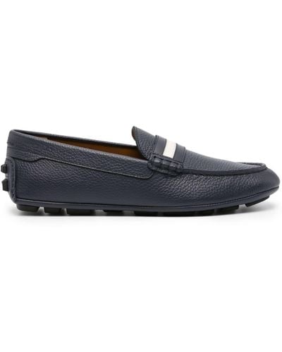 Bally Kerbs Drivers Leather Loafers - Blue