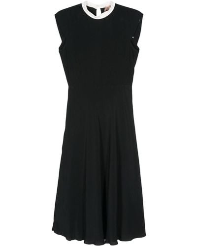 N°21 クレープ ドレス - ブラック