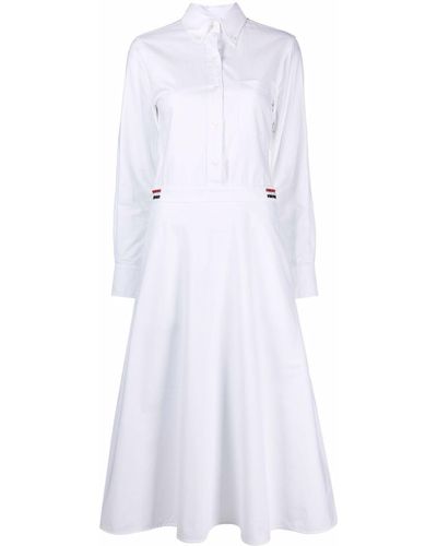 Thom Browne Rwb シャツドレス - ホワイト