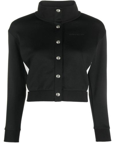 Givenchy Panelled-design Cropped Jacket - Black