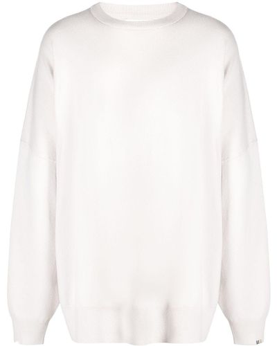 Extreme Cashmere Crew-neck Cashmere-blend Sweater - White