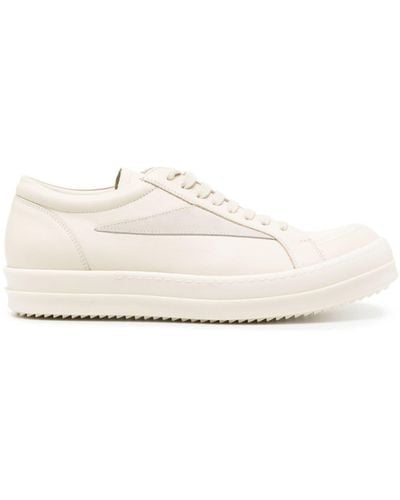 Rick Owens Lido Vintage leather sneakers - Bianco