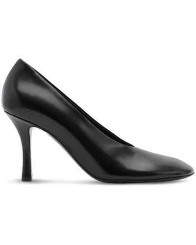 Burberry 85mm Baby Leather Pumps - Black
