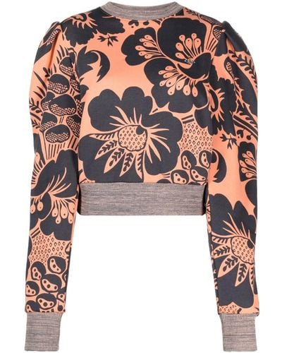 Vivienne Westwood Sweater Met Bloemenprint - Oranje