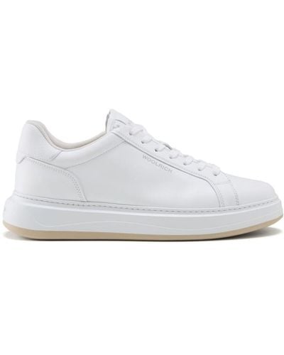 Woolrich Classic Arrow Leather Sneakers - White
