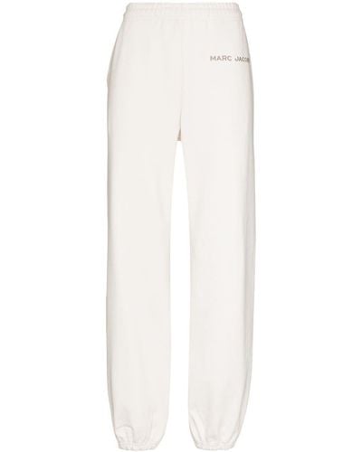 Marc Jacobs Pantalon de jogging The Sweatpants à logo - Blanc