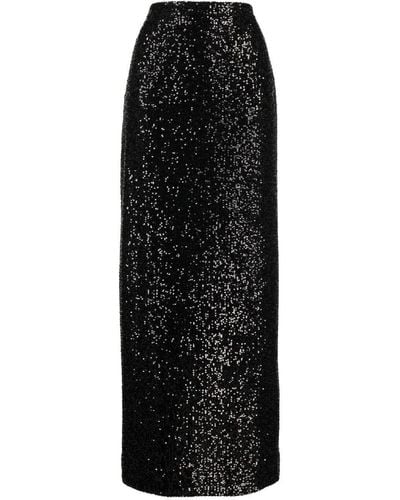 Elie Saab Sequin-embellished Maxi Skirt - Black