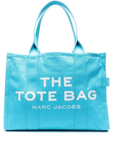 Marc Jacobs ザ ラージ キャンバス トートバッグ - ブルー