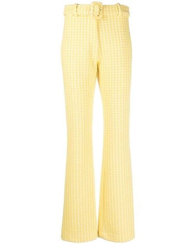 Viktor & Rolf Belted Flared Pants - Yellow